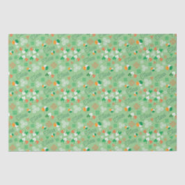 Sláinte Irish Saint Patrick’s Day Green Pattern Tissuepapier