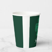 Sláinte Irish Shamrock Green Lucky Clover Papieren Bekers (Rechts)