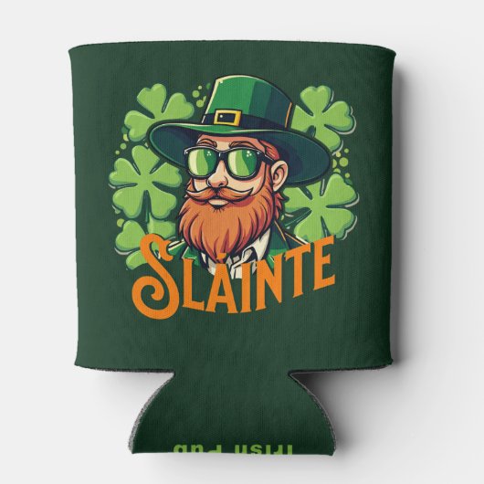Slainte Irish Toast St Patrick's Day gepersonalise Blikjeskoeler (Achterkant)