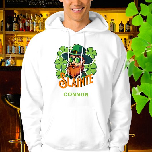 Slainte Irish Toast St Patrick's Day gepersonalise Hoodie