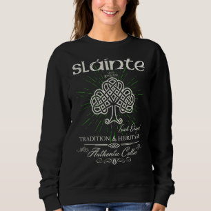 Sláinte Keltische Knoop Levensboom St. Patrick's D Trui