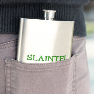 Slainte klassieke roestvrijstalen fles flacon