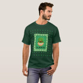 Slainte Leprechaun en klavertjes T-shirt (Voorkant volledig)