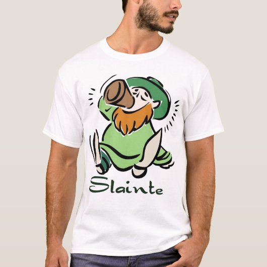 Slainte leprechaun t-shirt (Voorkant)