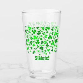 Sláinte Lucky Ierse Shamrocks Persoonlijke Pint Glas