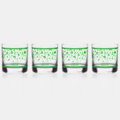 Sláinte Lucky Irish Shamrocks Design Personalized Whisky Glas (Voorkant)