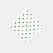 Sláinte Lucky Shot Painterly Clover Ierse bruiloft Servet (Hoek)