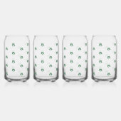 Slainte Lucky Shot Waterverf Stijl Shamrock Blikvorm Glas (Links)