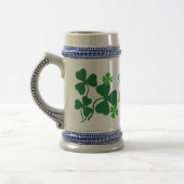 Slainte Mhath/Cheers/zegeningen shamrock/clover 4 Bierpul (Links)