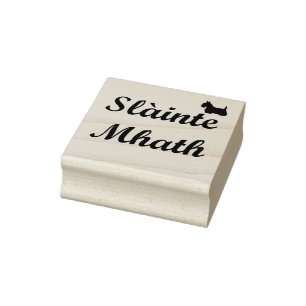 Slainte Mhath,Gaidhlig goede zegeningen/Scottie Rubberstempel