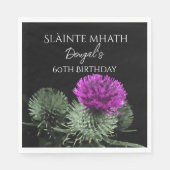 Slàinte mhath Thistle Verjaardag Servet (Voorkant)