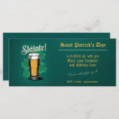 Slàinte! Saint Patrick's Day Pint van bier op groe (Voorkant / Achterkant)