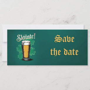 Slàinte! Saint Patrick's Day Pint van bier op groe