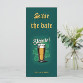 Slàinte! Saint Patrick's Day Pint van bier op groe (Staand voorkant)