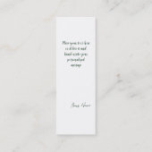 Slàinte! Saint Patrick's Day Pint van bier op groe Mini Visitekaartje (Achterkant)