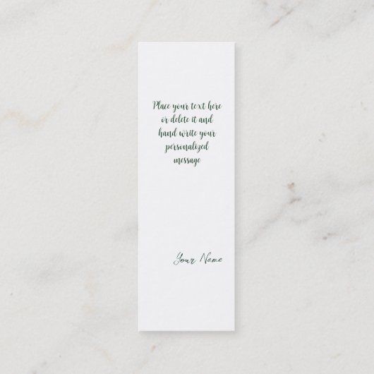 Slàinte! Saint Patrick's Day Pint van bier op groe Mini Visitekaartje (Achterkant)