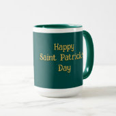 Slàinte! Saint Patrick's Day Pint van bier op groe Mok (Voorkant rechts)