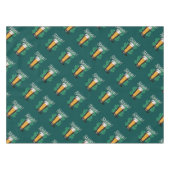 Slàinte! Saint Patrick's Day Pint van bier op groe Tafelkleed (Voorkant (Horizontaal))