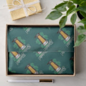 Slàinte! Saint Patrick's Day Pint van bier op groe Tissuepapier (Geschenk)