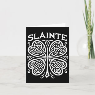 Slainte Shamrock Ierse Cheers Saint Paddy's Dag Ga Kaart