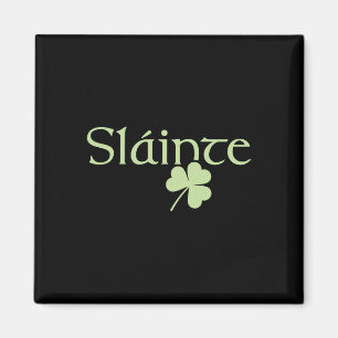 Slainte Shamrock Irish Lucky Green Ireland St Patr Magneet
