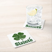 Slainte Shamrock Kartonnen Onderzetters (Insitu)