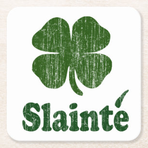 Slainte Shamrock Kartonnen Onderzetters
