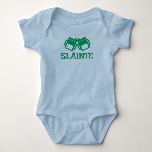SLÁINTE sippy blue bodysuit  (Voorkant)