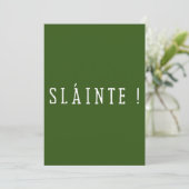 Slainte - St. Patrick Dag Kaart (Staand voorkant)