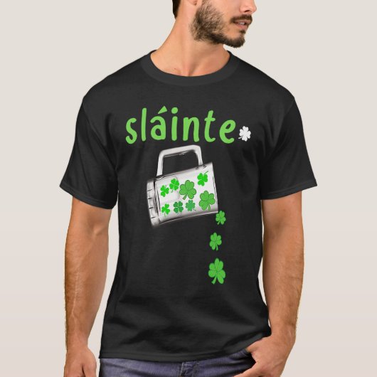 Slainte St Patrick's Day Gaelic Irish C Party T-shirt (Voorkant)