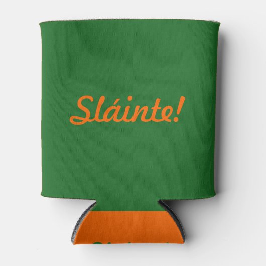 Sláinte St Patricks Day Green Beer Coooler Blikjeskoeler (Voorkant)