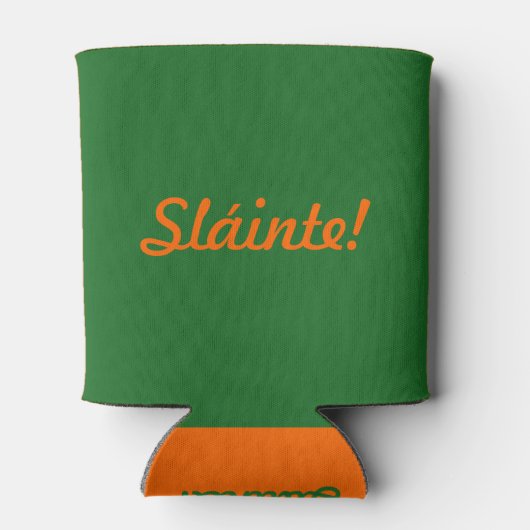 Sláinte St Patricks Day Green Beer Coooler Blikjeskoeler (Achterkant)