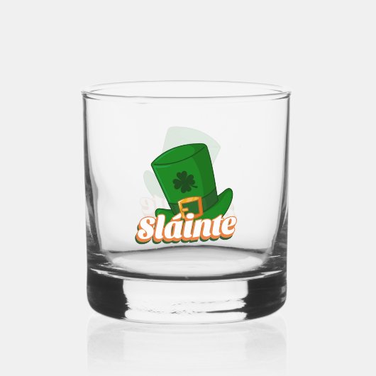 Sláinte St. Patrick's Day Whisky Glas (Voorkant)