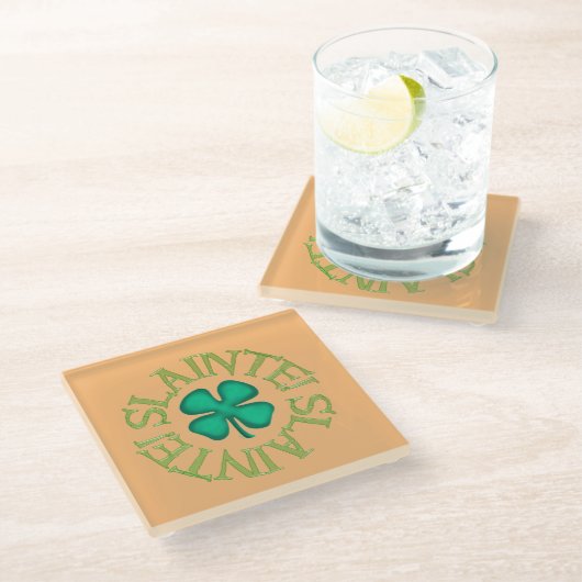 Slainte tan glas onderzetter (Schuin)