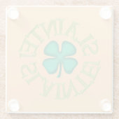 Slainte tan glas onderzetter glazen onderzetter (Achterkant)