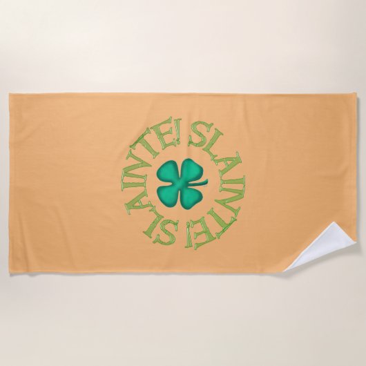 Slainte tan strandlaken (Voorkant)