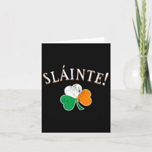 Slainte Toast Ierland Vlag Shamrock St. Patricks D Kaart