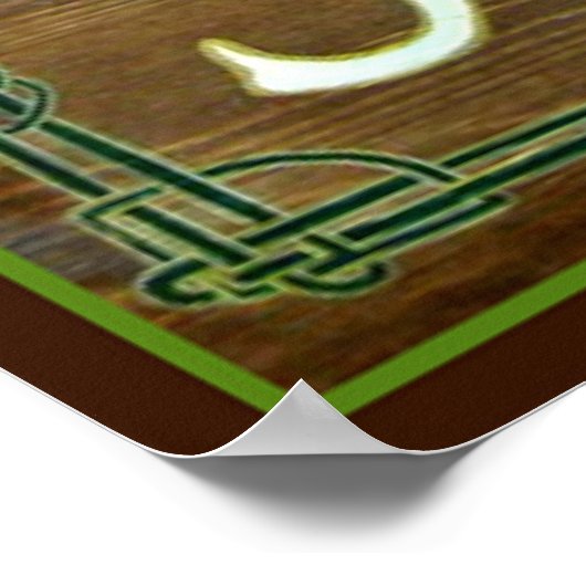 Slainte ~ Tot uw goede sint-jakhalsdag! Poster (Hoek)