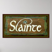 Slainte ~ Tot uw goede sint-jakhalsdag! Poster (Voorkant)