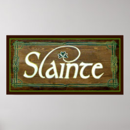 Slainte ~ Tot uw goede sint-jakhalsdag! Poster