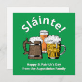 Sláinte van de DAG VAN PATRICK! Beers Feestdagenkaart (Voorkant / Achterkant)