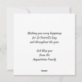 Sláinte van de DAG VAN PATRICK! Beers Feestdagenkaart (Achterkant)