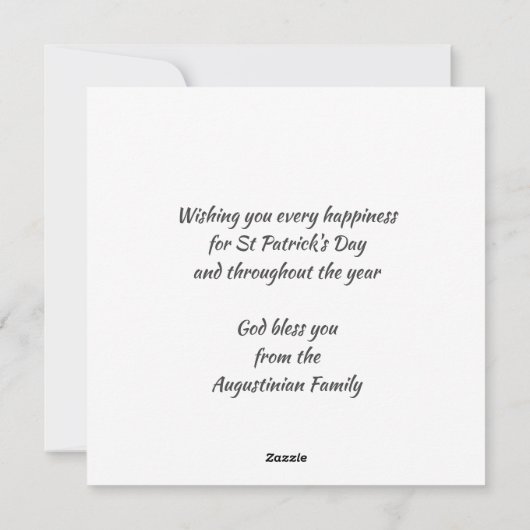 Sláinte van de DAG VAN PATRICK! Beers Feestdagenkaart (Achterkant)