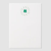 Slainte vellum-papier vellum uitnodigingen (Voorkant)