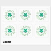 Slainte vierkante stickers (Vel)