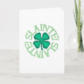 Slainte white greeting card kaart (Voorkant)