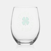 Slainte wijnglas zonder voet (Achterkant)