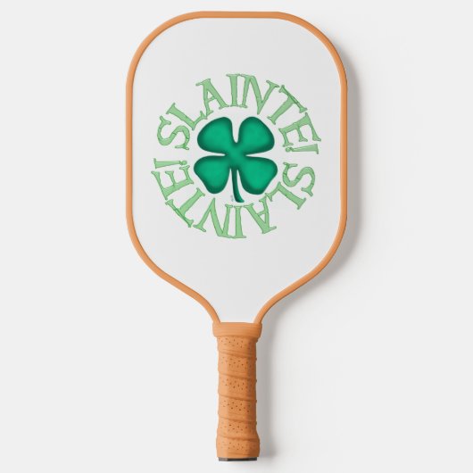 Slainte wit tan pickleball paddle (Voorkant)