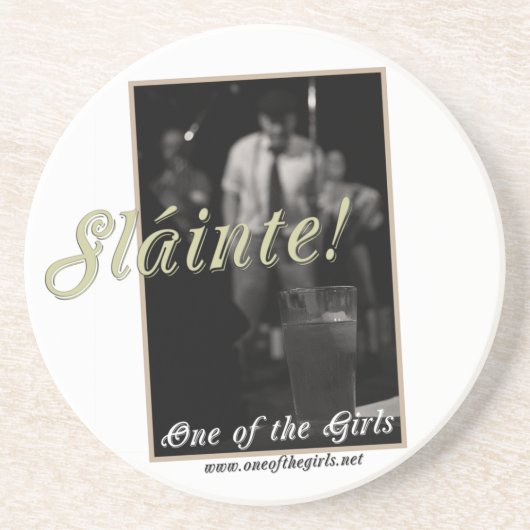 Sláinte! Zandsteen Onderzetter (Voorkant)
