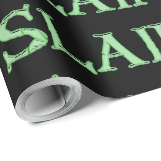 Slainte zwart mat inpakpapier groot (Rol Hoek)